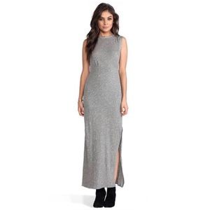 Free People sleeveless gray dress open back